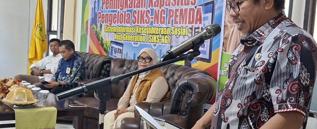 Wabup Buol Buka Workshop SIKS-NG Kemensos