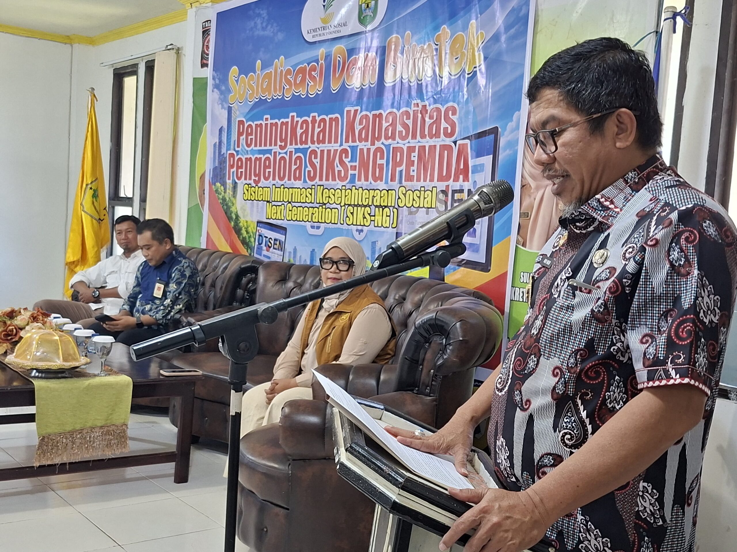 Wabup Buol Buka Workshop SIKS-NG Kemensos